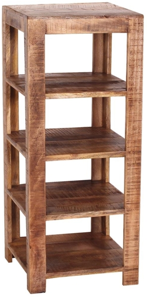 Regal Mangoholz massiv Natur 44x44 cm Bild 3