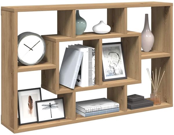 vidaXL Wandregal Artisan-Eiche 85 x 16 x 52,5 cm Holzwerkstoff 857014