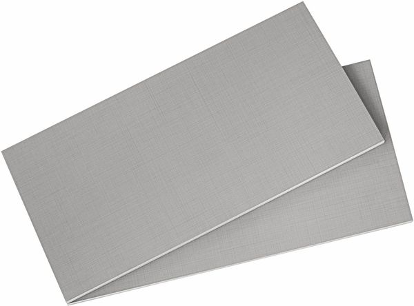 2er Set Einlegeböden für Wimex Kleiderschrank Dekor Leinen grau 87x50cm
