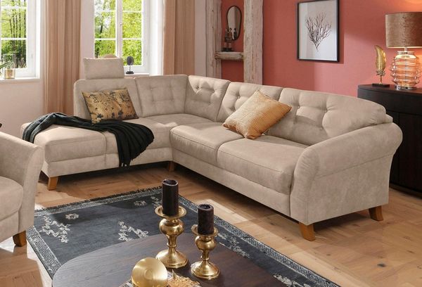 Home affaire Ecksofa Trondheim L-Form, mit Federkern