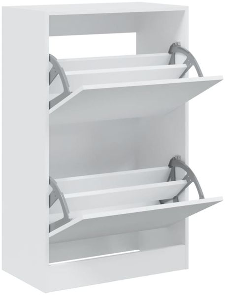 vidaXL Schuhschrank Weiß 60x34x96,5 cm Holzwerkstoff 839945 Bild 2