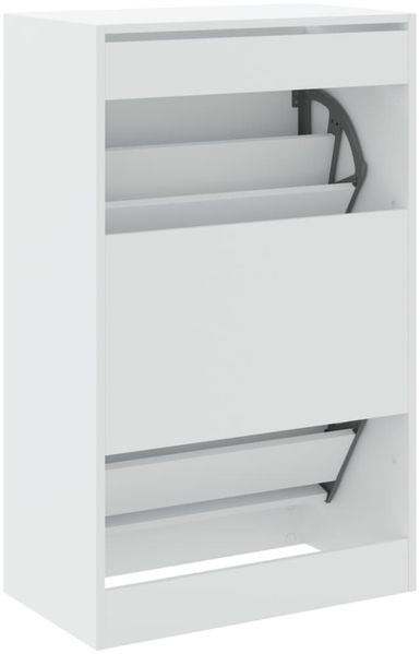 vidaXL Schuhschrank Weiß 60x34x96,5 cm Holzwerkstoff 839945 Bild 7