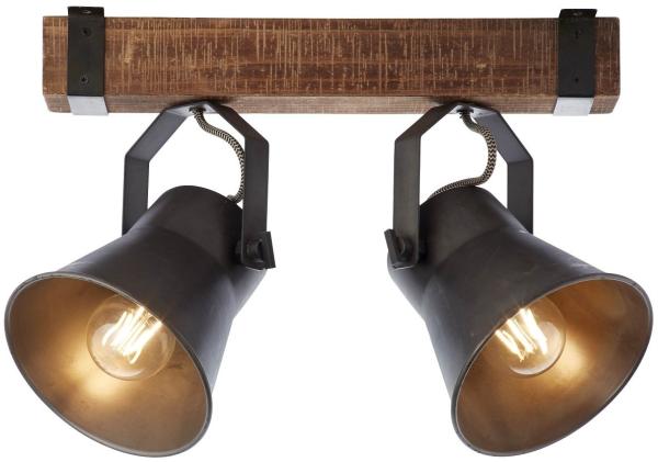 Brilliant Leuchten No. 85829-46 Spotbalken Decca 2-flammig E27 schwarz stahl