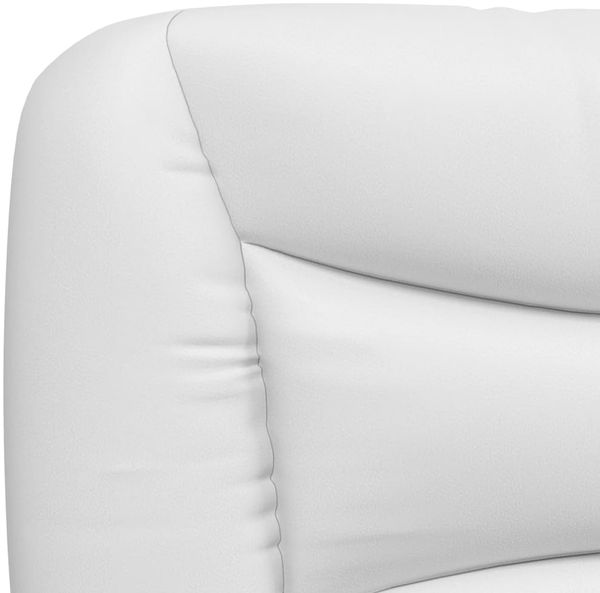 vidaXL Bett mit Matratze "Hvar" Weiß 200x200 cm Kunstleder 3208746 Bild 6