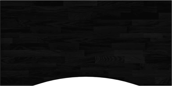 vidaXL Schreibtischplatte Dunkelbraun 100x50x2,5 cm Massivholz Eiche 4009028