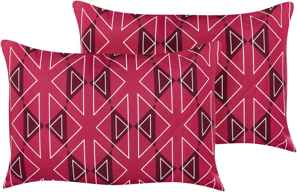 Gartenkissen 2er Set MEZZANO 40 cm 60 cm Fuchsia