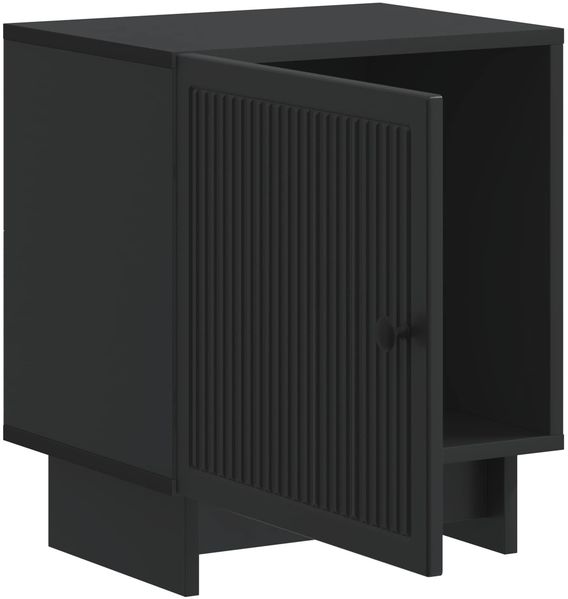 vidaXL Nachttisch Schwarz 43 x 34,5 x 50 cm Holzwerkstoff 893877 Bild 3