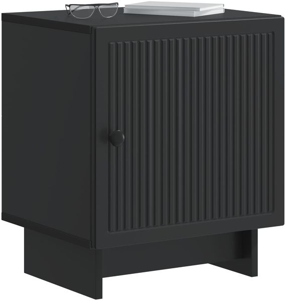 vidaXL Nachttisch Schwarz 43 x 34,5 x 50 cm Holzwerkstoff 893877 Bild 2
