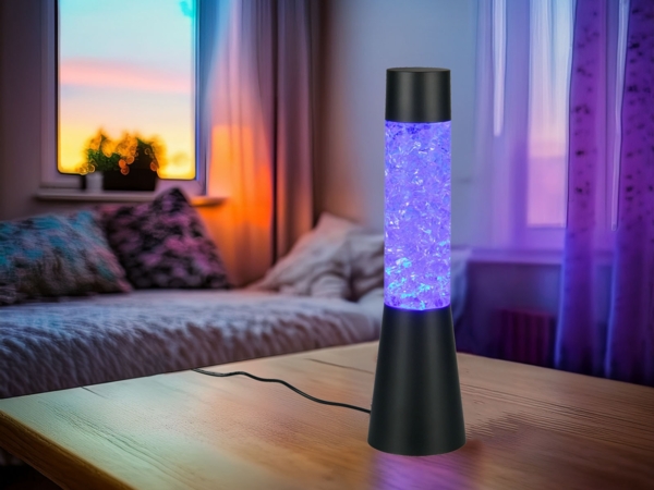 Deko RGB LED Tischleuchte Batterie- oder USB betrieben, Höhe 33cm