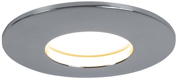 LED Einbauleuchte, rund, chrom, 8,3 cm