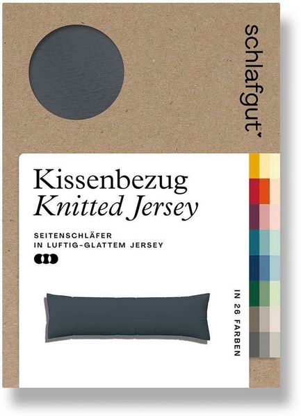 Schlafgut Seitenschläferkissenbezug Pure Seitenschläferkissen, (1 Stück), aus Bio-Baumwolle