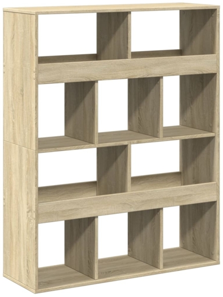 vidaXL Bücherregal Sonoma-Eiche 100x33x125,5 cm Holzwerkstoff 3309359