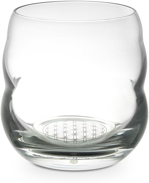 Trinkglas Mythos Platin - Blume des Lebens 0,25l - bleifreies Glas