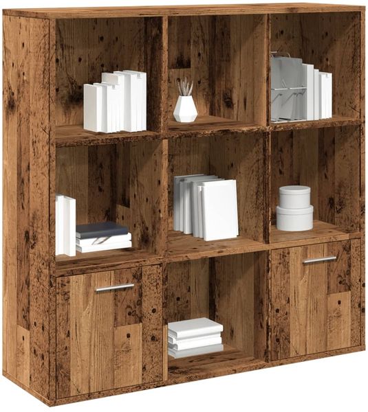 vidaXL Bücherschrank Altholz-Optik 98x29x97,5 cm Holzwerkstoff 855966