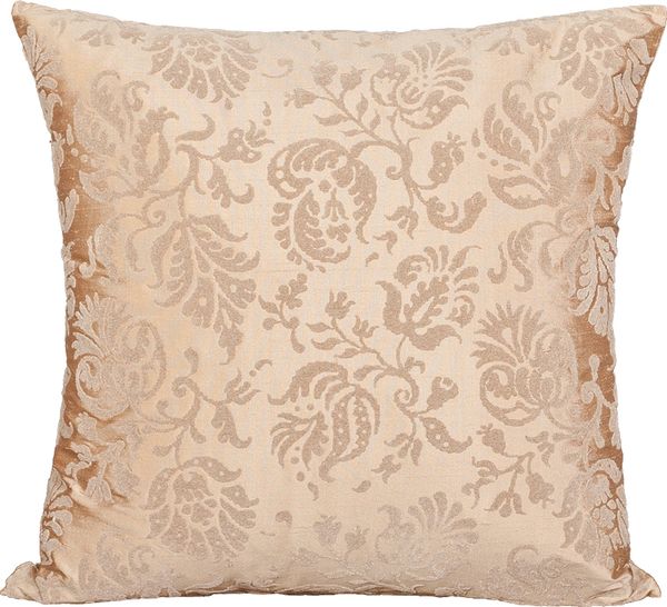 Kissen Seide 40x40cm Seidenkissen Silk pompös Zierkissen Blumen und Ornamenten