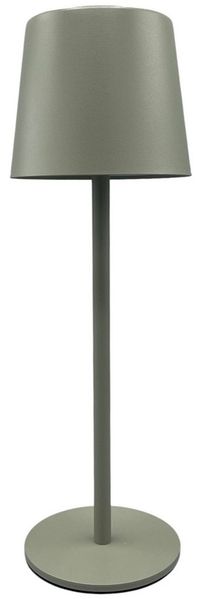 Coen Bakker Deco BV LED Außen-Tischleuchte Portable Light, mehrere Helligkeitsstufen, LED, warmweiß, kaltweiß, neutralweiß, USB dimmbar touch Metall oliv matt 40 LED 26,5cm