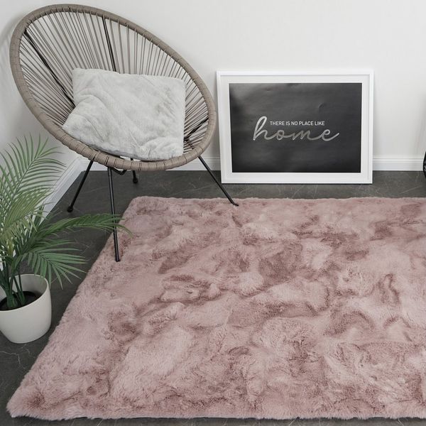 Consilio Concept Fellteppich Teppich Hasenfell Imitat CLOUD Fell Hochflor rechteckig Höhe: 39 mm, Rund