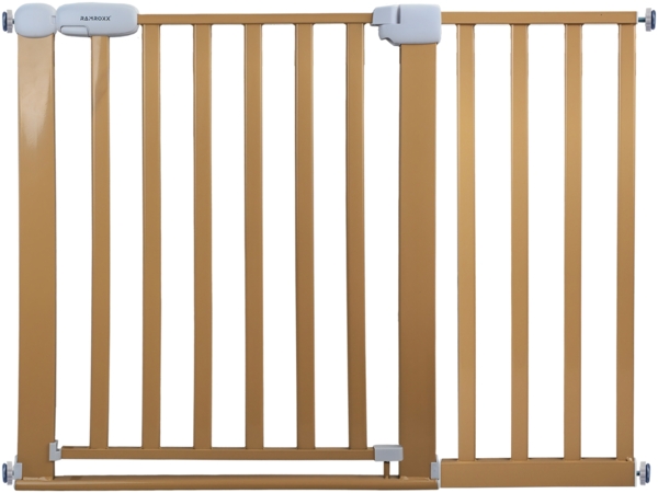 Absperrgitter Treppenschutzgitter beige für 110-120cm Durchgang 77cm Hoch