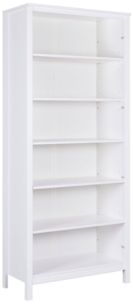 Regal Cindy / Chilly Home XL, Echtholz, Weiß, 82 x 197 x 40 cm