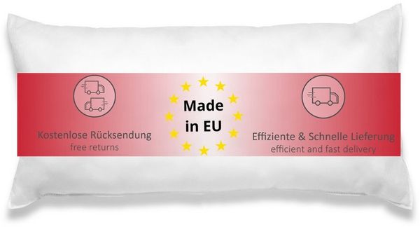 liebling Kopfkissen ECOLine Spinnvlies, Füllung: 100% Polyester, Bezug: Spinnvlies, Seitenschläfer, Rückenschläfer, Bauchschläfer, für Allergiker geeignet, fadenlose Nähte, robust, langlebig