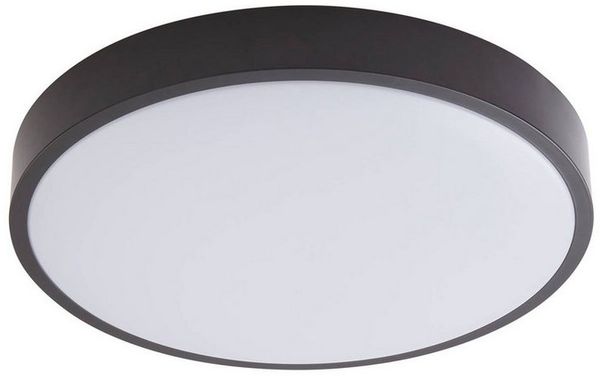 Lindby Deckenleuchten Medon, LED, Metall, Schwarz warmweiß IP44, LED 24 W gesamt, warmweiß