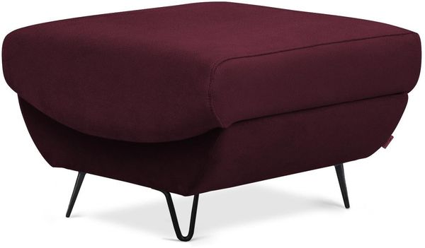 Wohnideebilder Silva Dunkelviolett Fußhocker PU-SIL-25VE