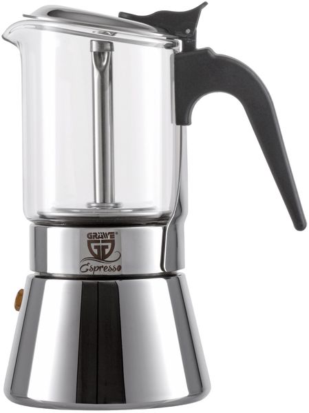 GRÄWE Espressokocher mit Glaskanne, 4 Tassen