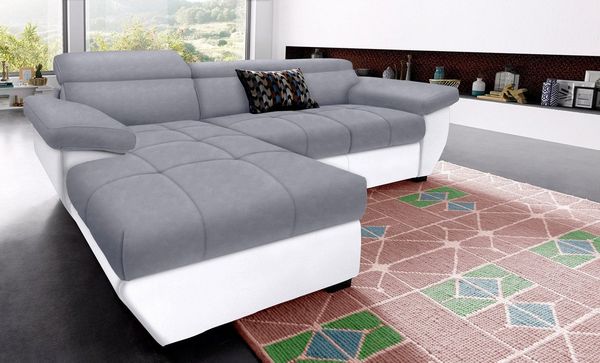 COTTA Ecksofa Speedway L-Form, inklusive Kopfteilverstellung, wahlweise mit Bettfunktion + Bettkasten