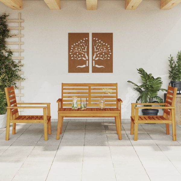 vidaXL 4-tlg. Garten-Lounge-Set Massivholz Akazie 3211794