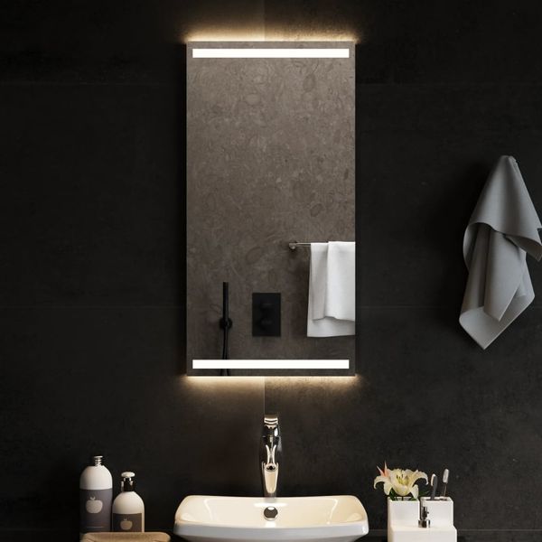 LED-Badspiegel, Wandspiegel 40x80 cm