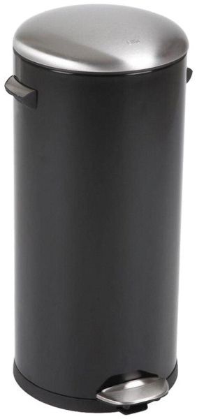 Pedaleimer EKO Belle Deluxe schwarz pulverbeschichteter Stahl 30 l mit Inneneinsatz aus Kunststoff und soft clo...