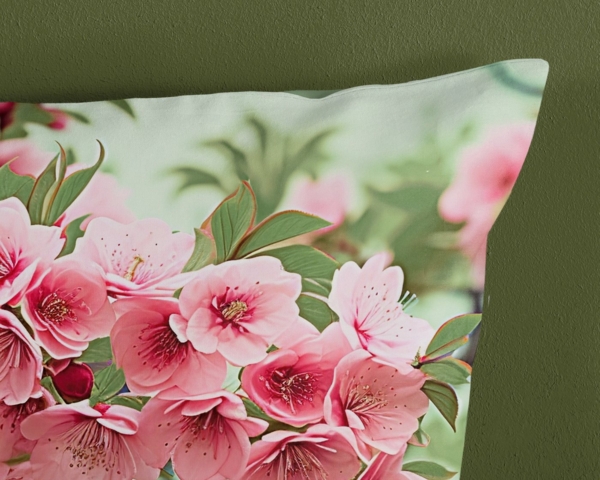 good morning Wendebettwäsche Lotti, Renforcé, 3 teilig, 100% Baumwolle, Renforcé, Reißverschluss, Wendeoptik, Blumen, grün Bild 3