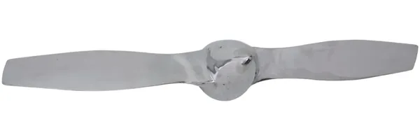 massivum Wanddeko Propeller Charlie 119cm silberfarben Metall Wandobjekt Flugzeug-Design Industrial Wandkunst Vintage Stil Accessoire