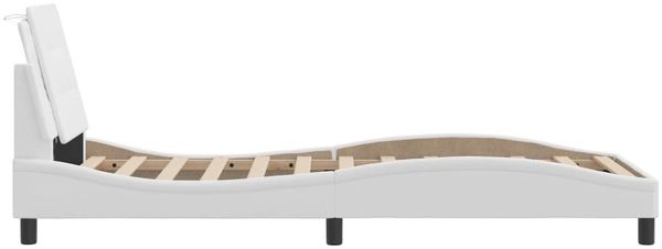 vidaXL Bettgestell mit LED ohne Matratze "Zadar" Weiß 80x200 cm 3214069 Bild 9