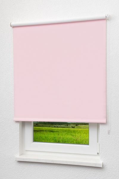 Lysel - Qualitätsrollo abdunkelnd rosa, (B x H) 153cm x 190cm in rot/rosa
