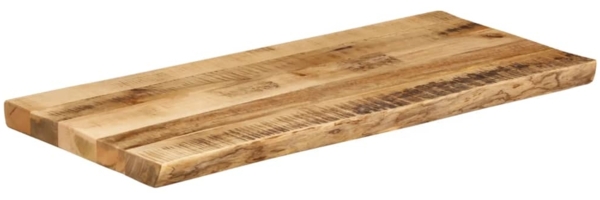 vidaXL Tischplatte mit Baumkante 90x40x3,8 cm Raues Mango Massivholz 370683