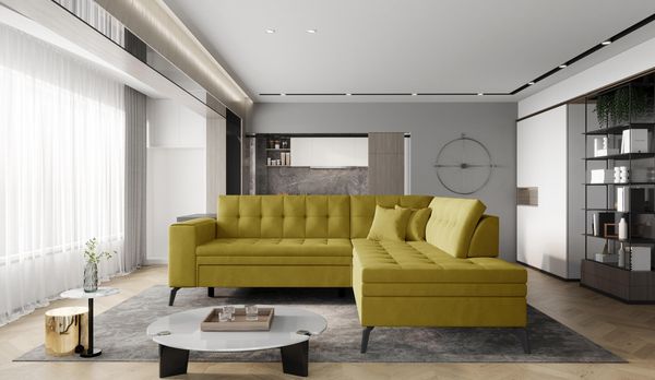 Wohnideebilder Lanvin Gelb Ecksofas & Eckcouches CO-LAN-RT-45NU
