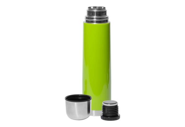 Isolierflasche 1 Liter grün, Drehverschluss