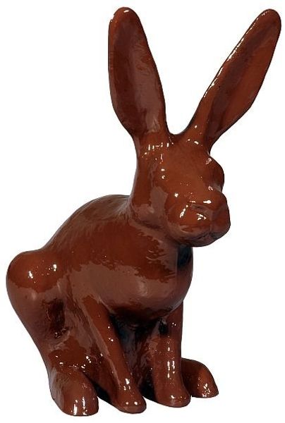 Cabanaz Hasenfigur Dekohase Gartenfigur Hase, braun 30cm