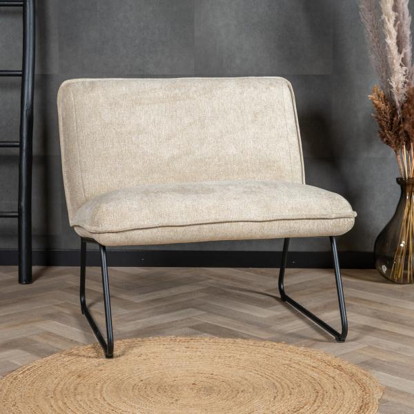 Bronx71 Sessel Merle Stoff modern beige