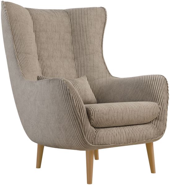 Sessel Lucio Cord (Farbe: Poso 02, ohne Fußbank)