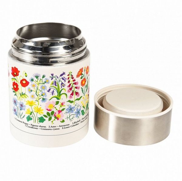 Rex London Thermobehälter Edelstahl Thermosbehälter 450ml Suppe Müsli to go 24h kalt 12h warm
