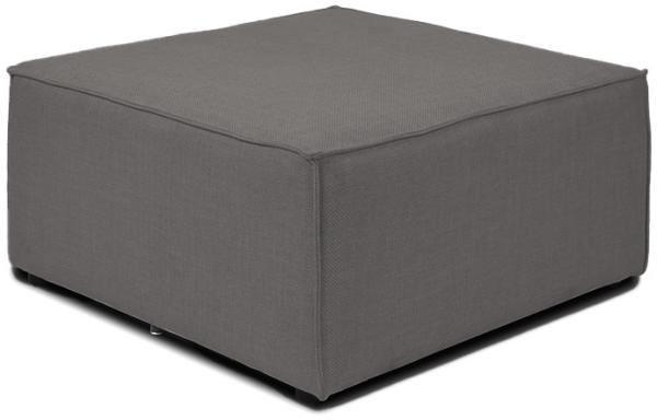 HOME DELUXE Modulares Sofa Hocker VERONA - 87 x 87 cm Anthrazit