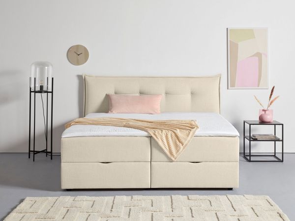 andas Boxbett Kederleicht, inklusive Bettkasten & Topper, in 4 Breiten und 2 Härtegraden