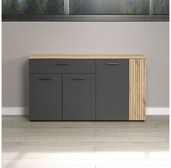 INOSIGN Sideboard Estepona (1 St), Kommode, Akustikpaneel-Look, Breite 150 cm