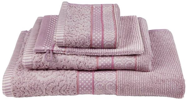 PiP Studio Gästehandtuch Soft Zellige Gästehandtuch lila 30x50cm (1 Stück), 100% Baumwolle (320899)