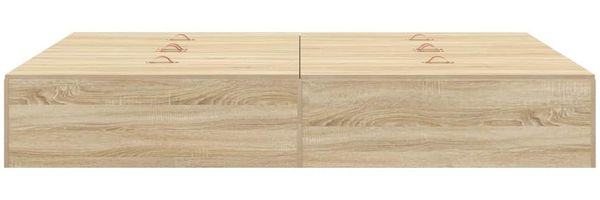 vidaXL Aufbewahrungsbettgestell mit Speicher Sonoma-Eiche 140 x 190 cm 3335431 Bild 7
