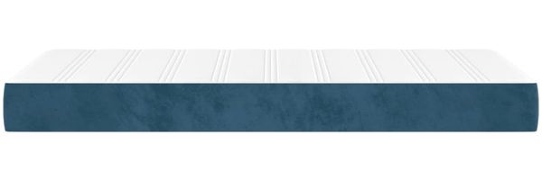 vidaXL Taschenfederkernmatratze Mittel Dunkelblau 120x190x20 cm Samt 4007158 Bild 4