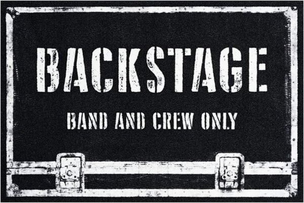 Rockbites - Fußmatte Türmatte "Backstage - Band And Crew Only" Nr. 188 (101017)*