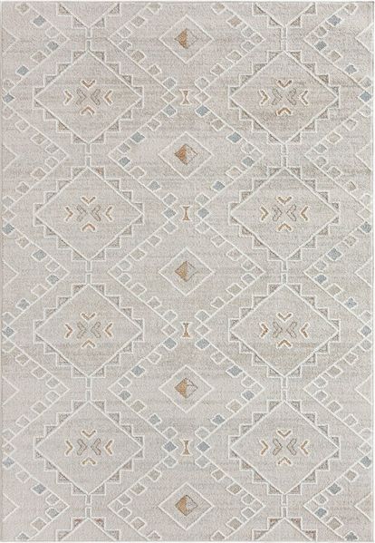 Mazovia Designteppich Ethnisch, Geometrisch Wohnzimmer, Schlafzimmer, Esszimmer, Büro, 80 x 150 cm, Fußbodenheizung